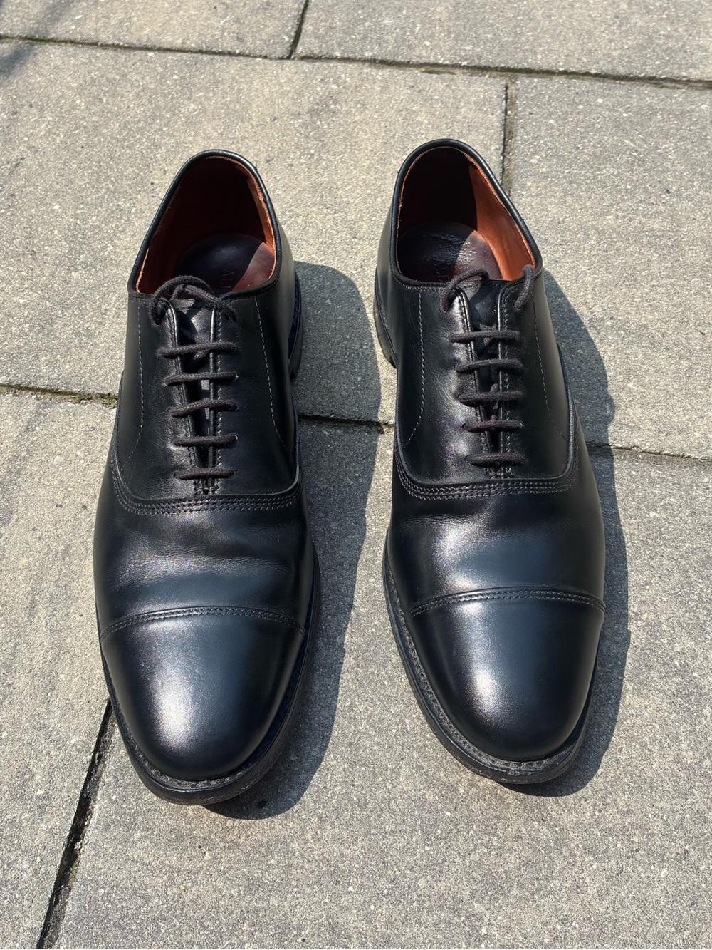 Allen Edmonds Park Avenue Cap-toe Oxford Dress Shoe - Black Leather - 10.5D